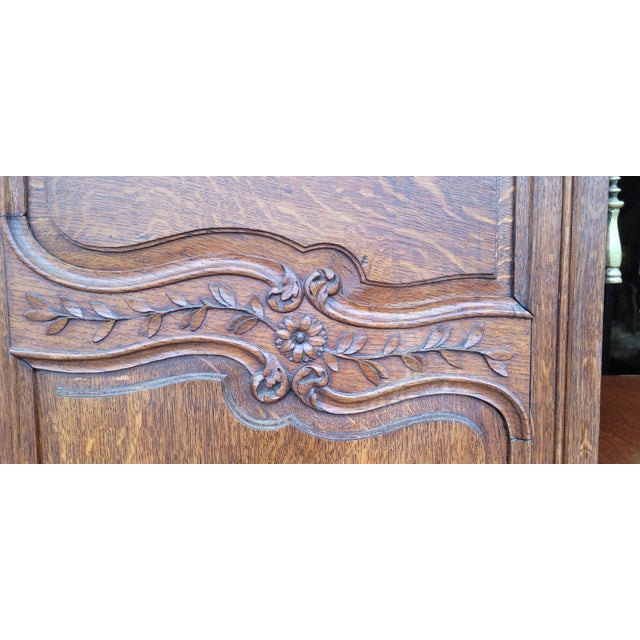 A Pair of French Oak Antique Doors For Sale - Image 10 of 11