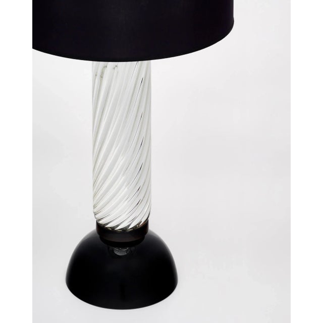 Modern Murano Mercury Glass Spiral Lamps For Sale - Image 3 of 9