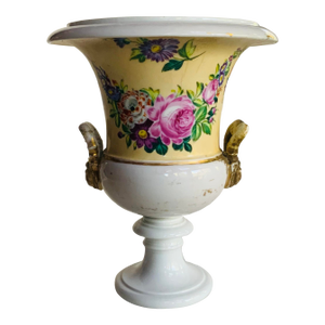 Magnificent French Empire Era Hand-Painted Porcelain Urn, Circa 1830