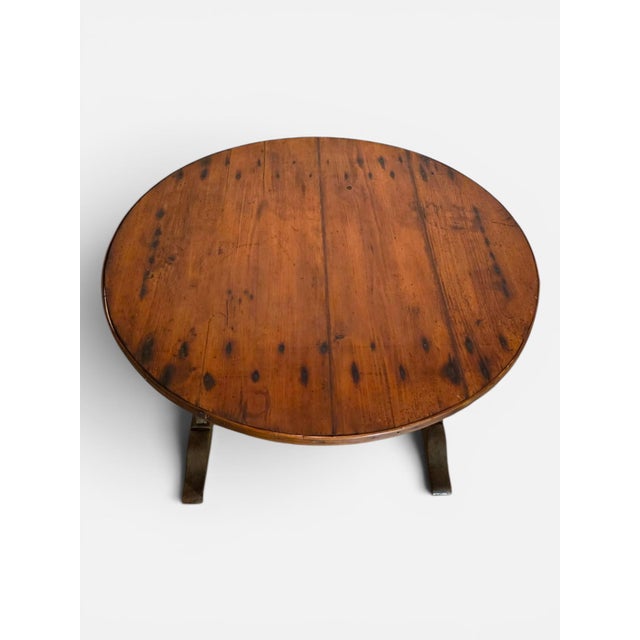 Antique French Wine Tasting Tilt Top Table For Sale - Image 4 of 4