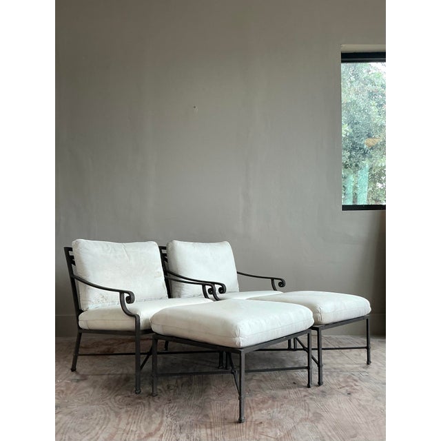 Vintage Regency Brown Jordan “Venetian” Lounge Chairs With Ottomans, 4 Pieces For Sale - Image 10 of 12