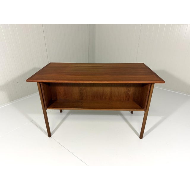 Teak Freestanding Desk by Gunnar Nielsen Tibergaard for Tibergaard, Denmark, 1960s For Sale - Image 11 of 15