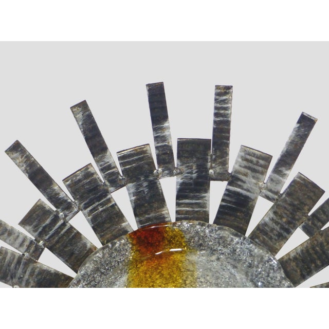 Vintage Large Sconce in Wrought Iron For Sale - Image 4 of 7