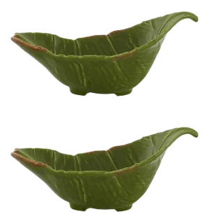 Bordallo Pinheiro Bananas from Madeira Aperitifs Bowl 11", Set of 2