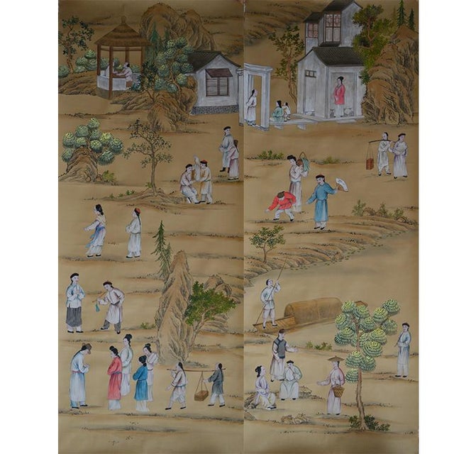If you love the look of De Gournay wallpaper but not the price, this is for you. Vintage Chinoiserie Silk Wallpaper |...