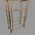 Vintage Gilt Metal Faux Bamboo Curio Display Etagere With 5 Glass Shelves For Sale - Image 4 of 8