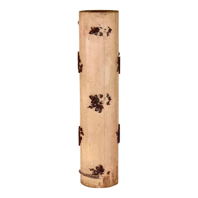 Circa 1900 French Wallpaper Printing Roll For Sale