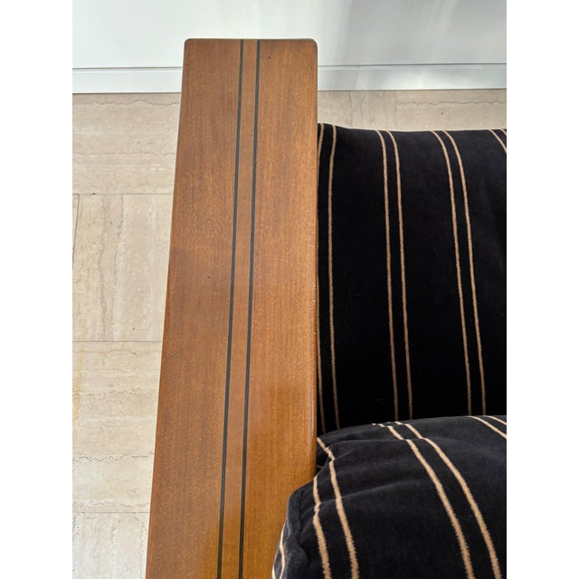 Vintage Italian Artona Chair in Wood and Velvet by Afra & Tobia Scarpa for Maxalto, 1970s For Sale - Image 13 of 17