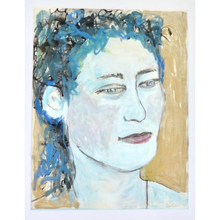 Martha Holden "Portrait of a Woman" Contemporary Painting For Sale