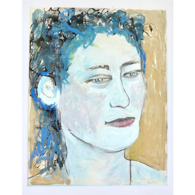 Martha Holden "Portrait of a Woman" Contemporary Painting For Sale