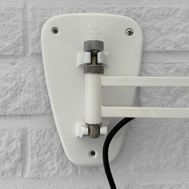 Scandinavian Modern Industrial Wall Lamp from Bröderna Malmströms Metallvarufabrik, 1950s For Sale - Image 13 of 15