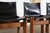 Fantastic set of 6 ‘monk’ chairs in black leather, designed by the renowned duo afra and tobia scarpa for molteni in...