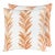 The House Of Scalamandré Chira Island Square Pillow In Peach For Sale