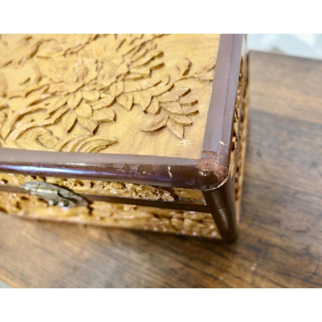 Oriental Carved Camphor Wood Chest, 1950s For Sale - Image 4 of 9
