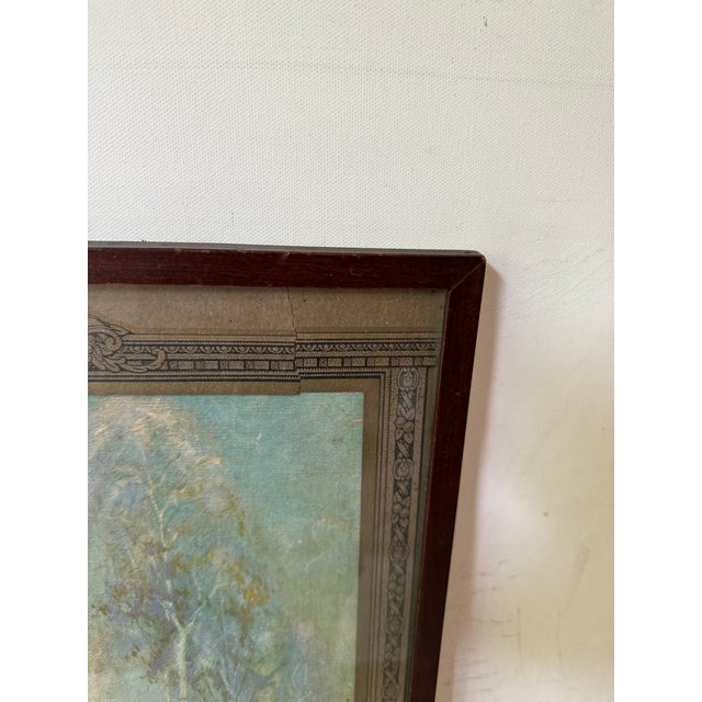 Cabin 1970s Framed Print of Tree and Cabin For Sale - Image 3 of 9