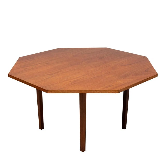Teak Octangle Shaped Dining Table, 1960s For Sale - Image 11 of 11
