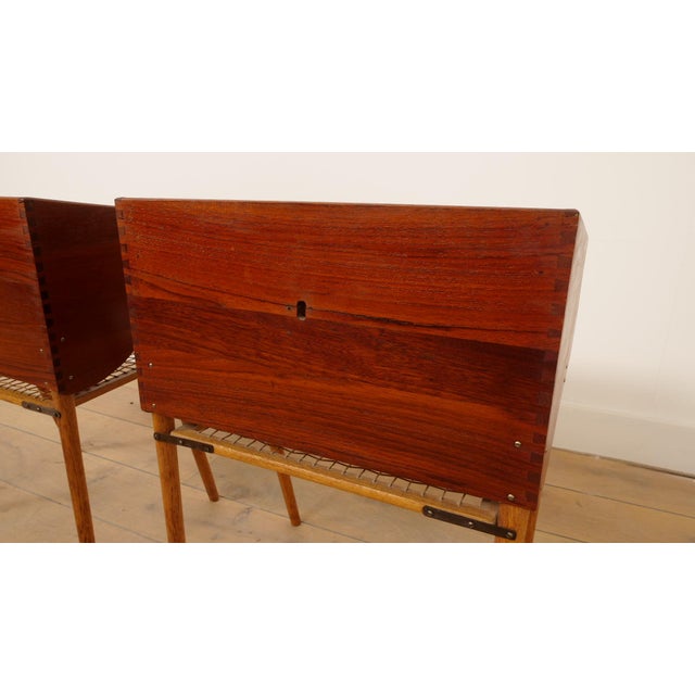 Danish Bedside Tables in Teak, Set of 2 For Sale - Image 11 of 16