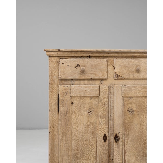 19th Century German Oak Buffet With Two Drawers For Sale In Greensboro - Image 6 of 18