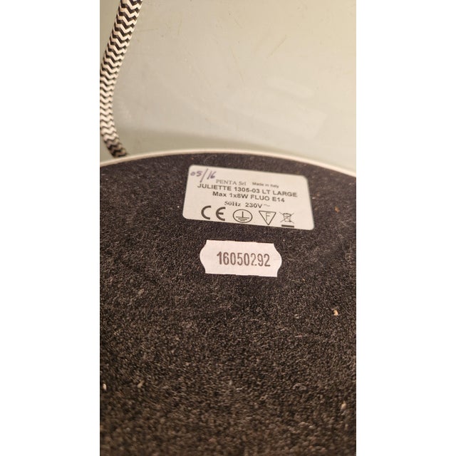 Penta Light with Black Marquinia Marble Base and Chrome Lampshade, in Flawless conditions. Designed from 2000 This piece...