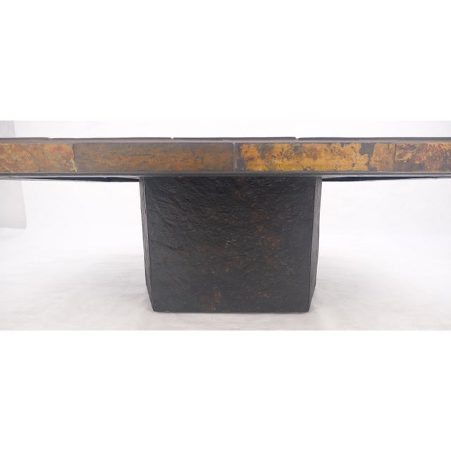 Lava Tile 32x48 Compact Studio Made Mid Century Modern Coffee Table MINT For Sale - Image 6 of 12