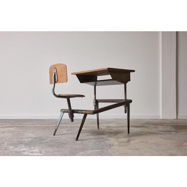 No. 800 Single-Seat School Desk by Jean Prouvé, 1952, in Good conditions. Designed 1950 to 1959 I have official proof of...