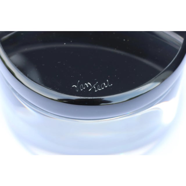 Silver 1970's Van Teal Twisted Lucite Table Sculpture For Sale - Image 8 of 12