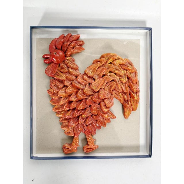 1970s French Glazed Ceramic Rooster, 1970 For Sale - Image 5 of 14