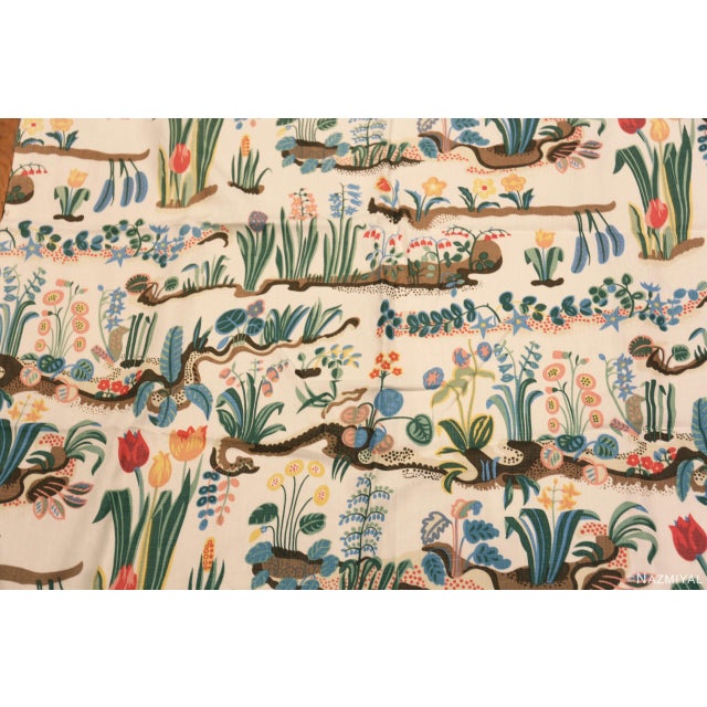 Nazmiyal Collection Vintage Pair of Primavera Curtains by Josef Frank For Sale In New York - Image 6 of 8