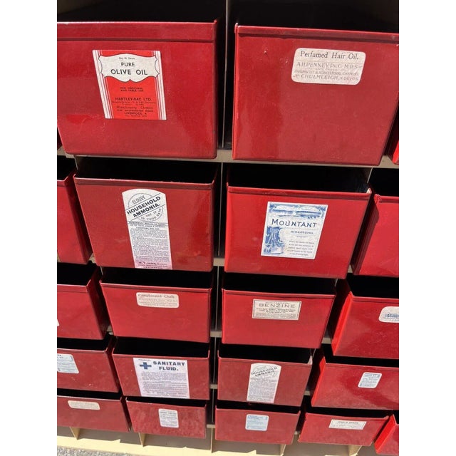 Chemists Drawer Cabinet in Metal For Sale - Image 10 of 13