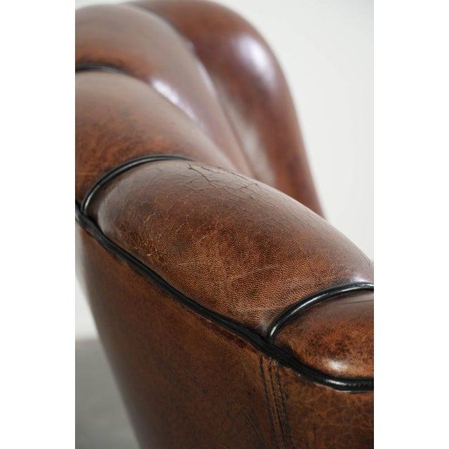 Club Chair in Sheepskin Leather For Sale - Image 14 of 15
