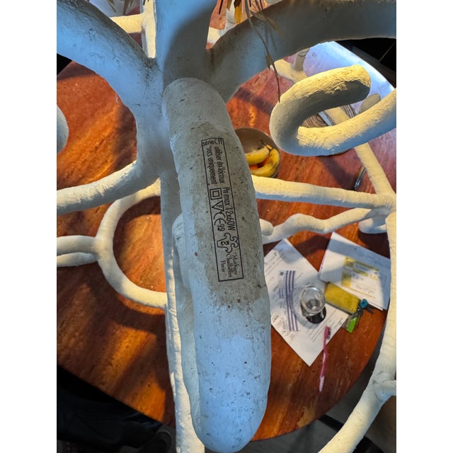 Vintage French Chandelier by Mathieu Challieres in Paris, 1999, in Good conditions. Designed 1990 to 1999 This piece has...