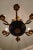 Small Brass Empire Lustre Chandelier in Antique Gold Finish For Sale - Image 11 of 12