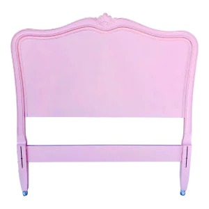 Vintage 1970s French “Touraine Collection” by Drexel, Twin Size Pink Headboard