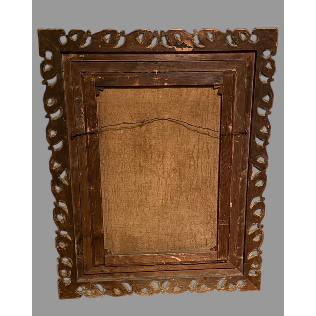 Antique Gilt Framed Old Masters Oil Painting on Canvas Saint Cecilia For Sale - Image 9 of 10