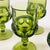 Indiana Glass Green Kings Crown Wine Goblets - Set of 6 For Sale In San Francisco - Image 6 of 10