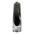 Vintage Murano Sommerso Art Glass Block Vase Dark Grey Cased in Clear For Sale