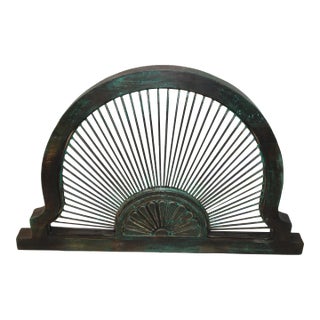 1960s Wooden Arch With Fan Ironwork B For Sale