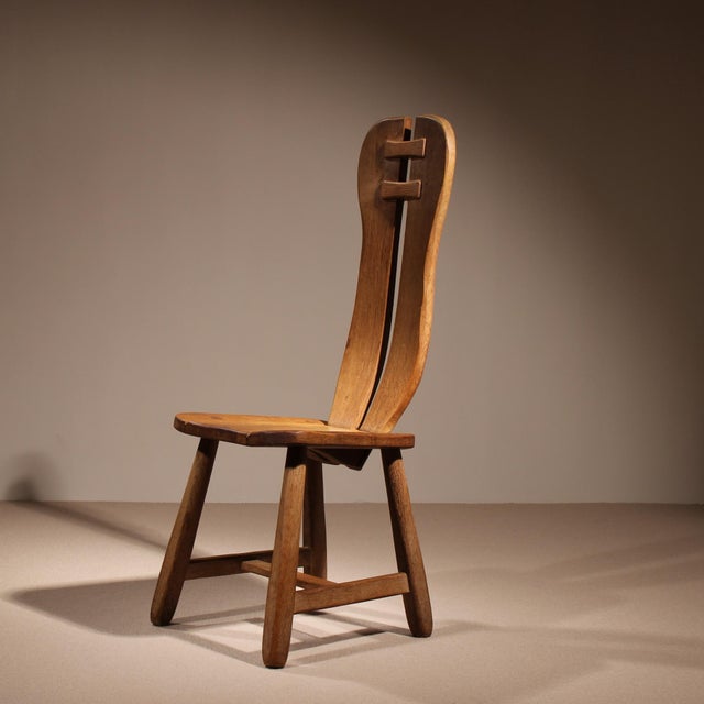 Brutalist Brutalist Dining Chairs attributed to De Puydt, Belgium, 1970s, Set of 4 For Sale - Image 3 of 11