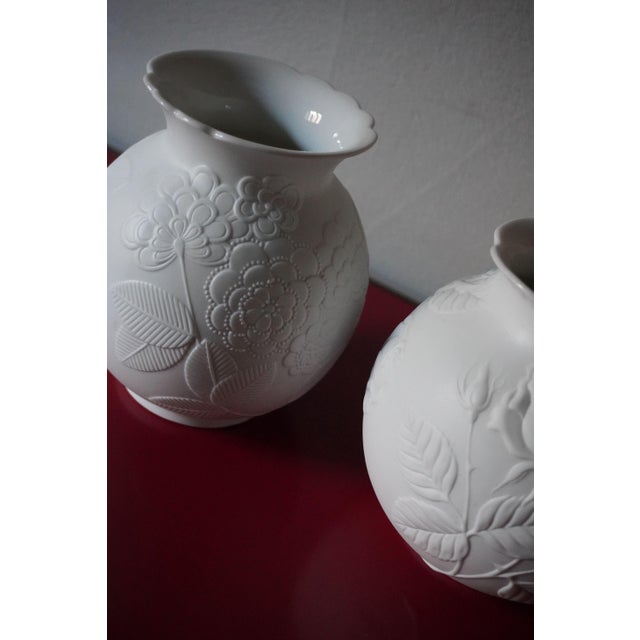 Bisque porcelain vase made by Kaiser, Germany, with OP design, in perfect condition. Made in the 1960s. This piece has an...