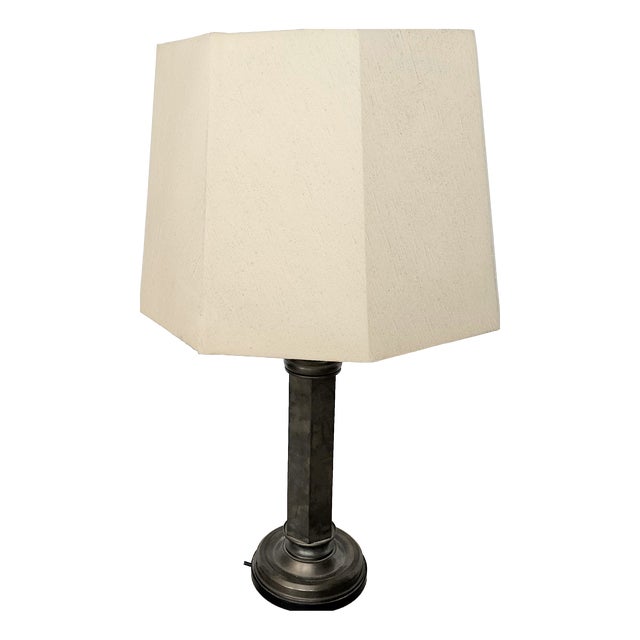 Art Deco Table Lamp in Brass, 1930s For Sale