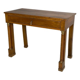 Italian Empire Console Table in Wood, 1800s For Sale