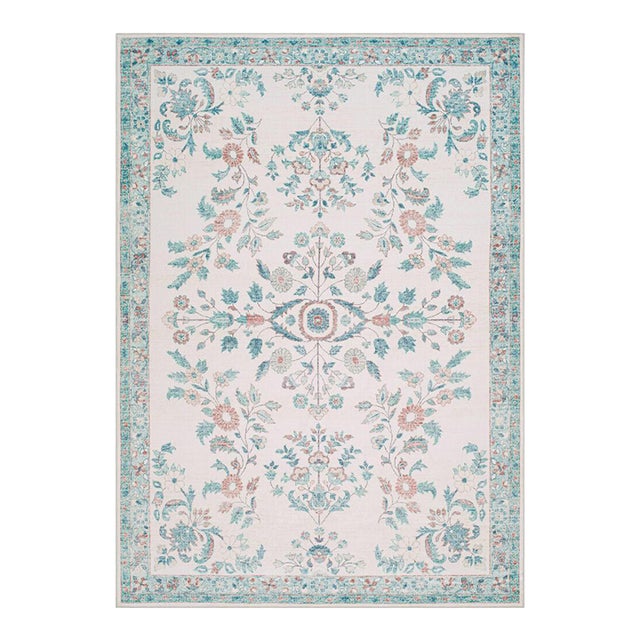 Lavable Machine Woven Rug Coral 4x6 For Sale