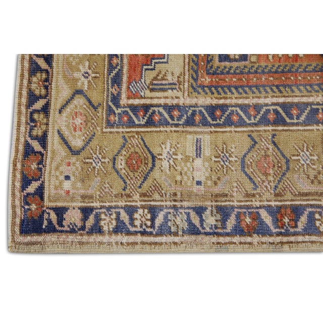Turkish Oriental Hand Knotted Rug Turkish Anatolian 4'2" x 6'5" For Sale - Image 3 of 6