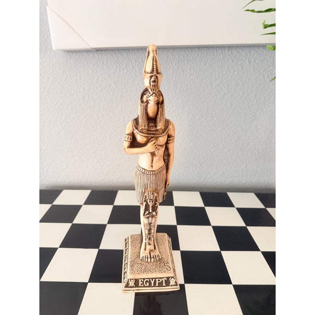 Traditional Egyptian Goddess Statue Ancient Egypt Decor Pharaoh Figurine (Resin) For Sale - Image 3 of 4