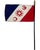 Mid 20th Century Vintage the Explorers Club Desk Tabletop Flag 11"h For Sale - Image 5 of 15
