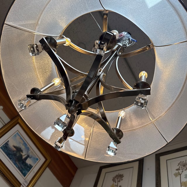 Glass Fredrick Ramond Mime Chandelier For Sale - Image 7 of 12