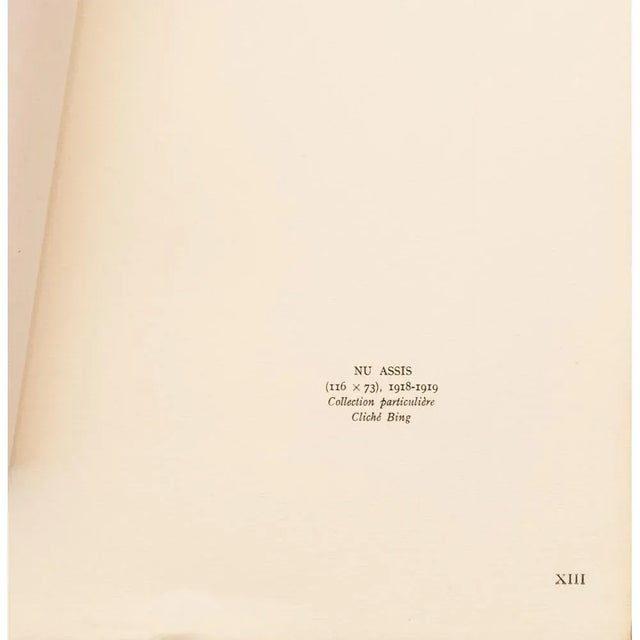 1940s 1947 Amedeo Modigliani "Seated Nude", First Edition Parisian Lithograph For Sale - Image 5 of 7