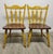 Antique Temple-Stuart Mustard Painted Country Dining Chairs, Set of 4 For Sale In Raleigh - Image 6 of 14