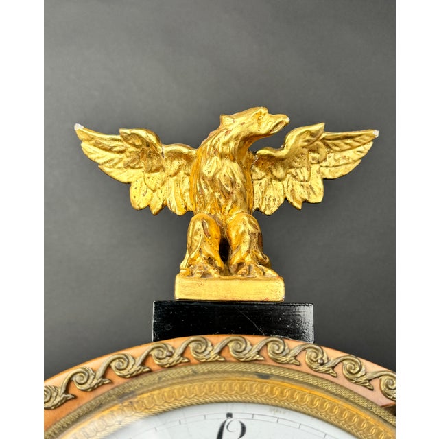 An Austrian Gilt Bronze & Wooden Automaton Mechanical Clock For Sale - Image 4 of 8