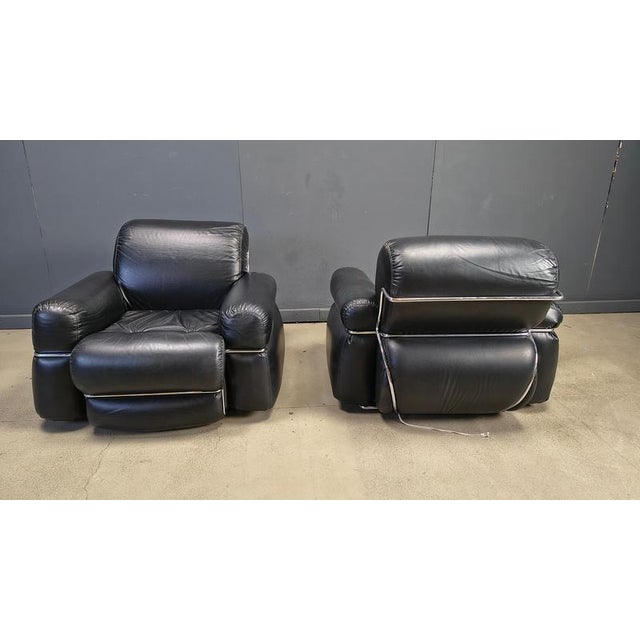Vintage Italian Sofa Set, 1970s, Set of 3 For Sale - Image 3 of 9